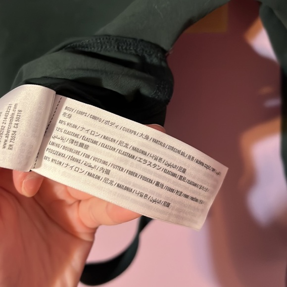 Abercrombie & Fitch Soft A&F Collection Dark Green Mock Neck Bodysuit - Picture 3 of 11